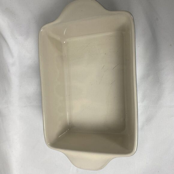 World Market Bakeware Sage Green Floral Ceramic Casserole Dish Small 7" x 4" - Picture 7 of 9